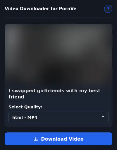 Pornve Video Downloader browser extension screenshot 6